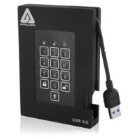 Apricorn Aegis Padlock Fortress 500GB - 500 GB - 3.2 Gen 1 (3.1 Gen 1) - 5400 RPM - Schwarz