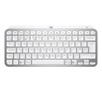 Logitech MX Keys Mini Minimalist Wireless Illuminated Keyboard - Mini - RF Wireless + Bluetooth - QWERTY - LED - Grau