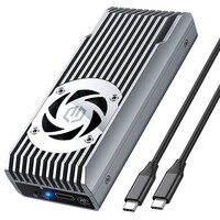 GrauGear externes Gehäuse M.2 NVMe mit Lüfter...