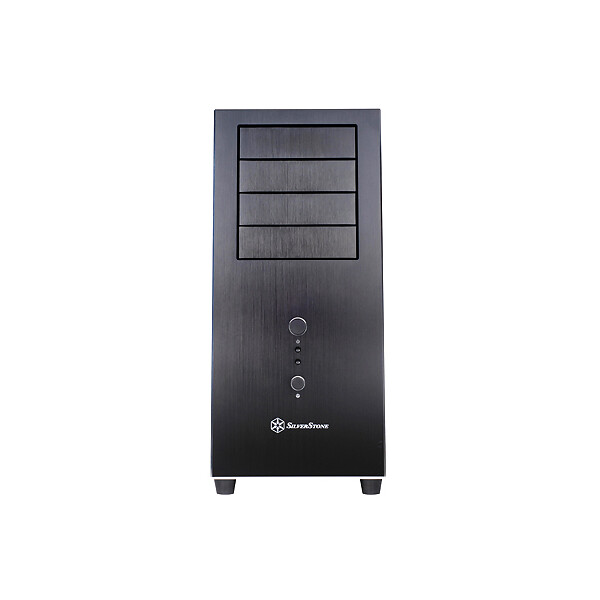 SilverStone TJ04-E - Midi Tower - PC - Schwarz - Silber - ATX - CEB - micro ATX - Aluminium - Stahl - 16,8 cm