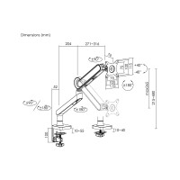 Equip Tischhalterung 17"-35"/1TFT 10.5kg...