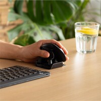 R-Go Maus Twister e nomisch beidhändig USB u. Bluetooth sw - Maus - 2.400 dpi