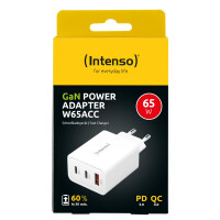Intenso 1x USB-A auf 2x USB-C GAN Adapter weiß
