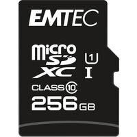 EMTEC MicroSDXC 256GB+Adapter CL10 EliteGold UHS-I 85MB/s...