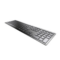 Cherry KW 9100 SLIM - RF Wireless + Bluetooth - AZERTY - Schwarz