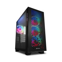 Sharkoon ELITE SHARK CA300H - Tower - PC - Schwarz - ATX...