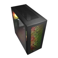 Sharkoon ELITE SHARK CA300H - Tower - PC - Schwarz - ATX - EATX - micro ATX - Mini-ITX - Gaming - Blau - Grün - Rot