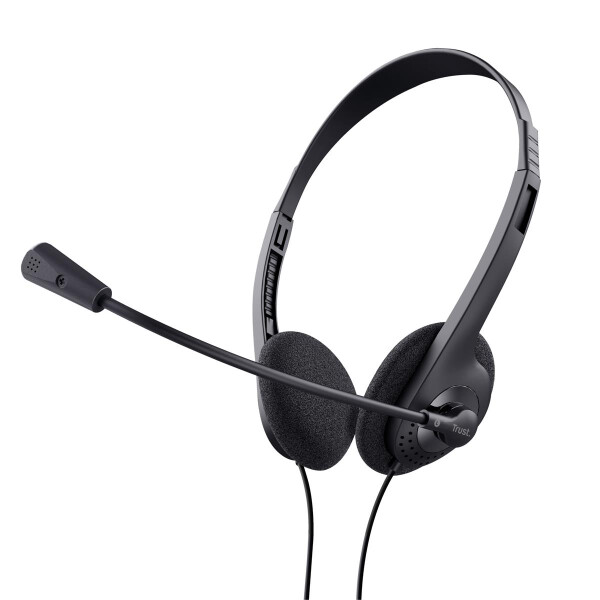 Trust Headphones/Headset Wired Head-Band Calls/Music Black