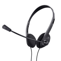 Trust Headphones/Headset Wired Head-Band Calls/Music Black
