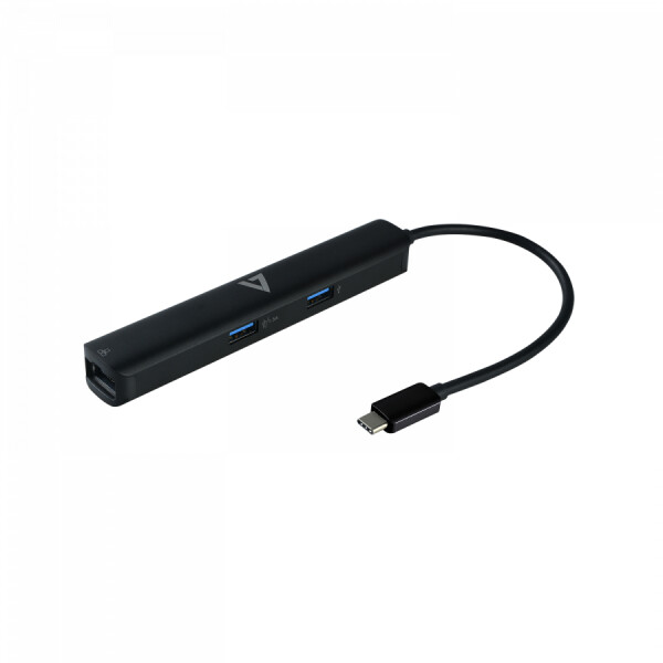 V7 UCMINIDOCK-PT - Andocken - USB 3.2 Gen 1 (3.1 Gen 1) Type-C - 100 W - 10,100,1000 Mbit/s - Schwarz - 5 Gbit/s