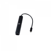 V7 UCMINIDOCK-PT - Andocken - USB 3.2 Gen 1 (3.1 Gen 1) Type-C - 100 W - 10,100,1000 Mbit/s - Schwarz - 5 Gbit/s