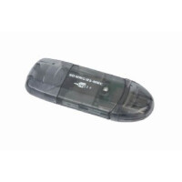 Gembird FD2-SD-1 - MMC - MMC+ - MMCmicro - SD - SDHC - SDIO - SDXC - Schwarz - USB 2.0 - 13 g - 73 x 30 x 10 mm