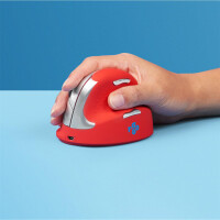 R-Go HE Sport R-Go  - Ergonomische Maus - Mittel (Handl&auml;nge 165-185mm) - rechtsh&auml;ndig - Bluetooth - Rot - rechts - Vertikale Ausf&uuml;hrung - Bluetooth - 2400 DPI - Rot