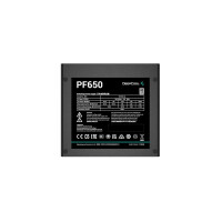 Deepcool PF650 - 650 W - 230 V - 85% - Überlastung - Überspannung - Kurzschluß - 20+4 pin ATX - 55 cm
