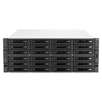 QNAP TS-H3087XU-RP - NAS - Rack (4U) - Intel Xeon E - E-2378 - Schwarz - Wei&szlig;