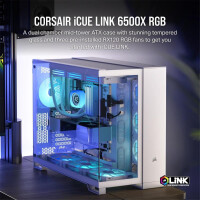 Corsair Geh Midi 6500X iCUE LINK RGB Dual Chamber White