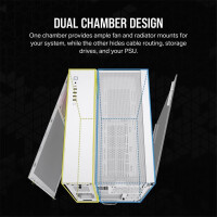 Corsair Geh Midi 6500X iCUE LINK RGB Dual Chamber White