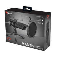Trust GXT 232 Mantis - PC-Mikrofon - 50 - 16000 Hz - Omnidirektional - Verkabelt - USB - Schwarz