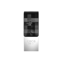 Silicon Power Mobile C31 - 128 GB - USB Type-A / USB Type-C - 3.2 Gen 1 (3.1 Gen 1) - Drehring - 3,3 g - Schwarz - Grau - Silber