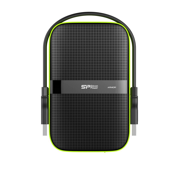 Silicon Power Armor A60 - 4000 GB - 2.5 Zoll - 3.2 Gen 1 (3.1 Gen 1) - Schwarz - Grün