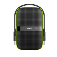 Silicon Power Armor A60 - 4000 GB - 2.5 Zoll - 3.2 Gen 1 (3.1 Gen 1) - Schwarz - Grün