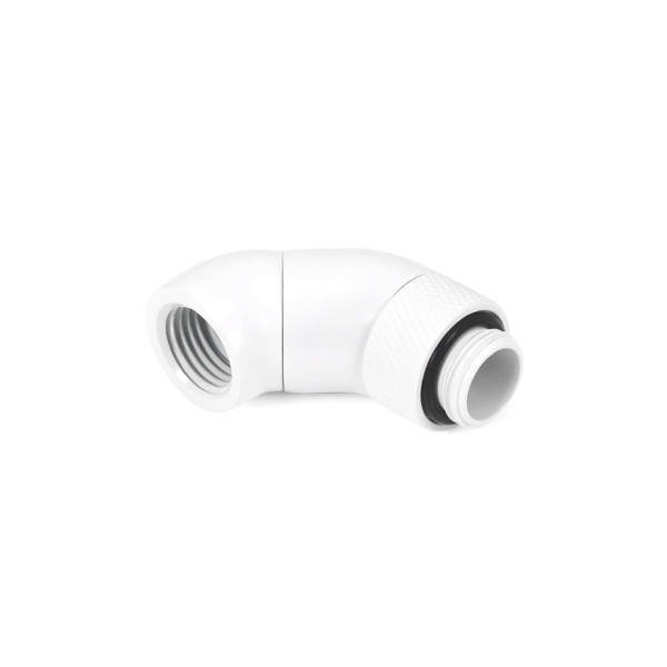 Alphacool Eiszapfen Winkeladapter Doppel-45° drehbar G1/4 AG auf IG - White