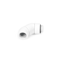 Alphacool Eiszapfen Winkeladapter Doppel-45° drehbar G1/4 AG auf IG - White