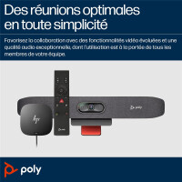 HP Poly Studio R30 Plus Audio Video Soundbar mit HP USB-C Dock G5