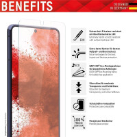 E.V.I. Displex Panzerglas (10H) für Samsung Galaxy A52/A52(s) 5G/A53 5G, Eco-Montagerahmen