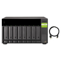 QNAP TL-D800C - HDD / SSD-Geh&auml;use - 2.5/3.5 Zoll - Serial ATA II - Serial ATA III - 6 Gbit/s - Hot-Swap - Schwarz - Grau