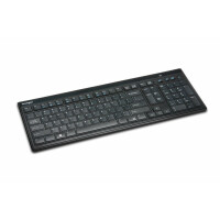 Kensington Advance Fit&trade; Slim Wireless Tastatur - Volle Gr&ouml;&szlig;e (100%) - RF Wireless - AZERTY - Schwarz
