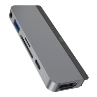Targus HyperDrive - USB 3.2 Gen 1 (3.1 Gen 1) Type-C - 60 W - Grau - MicroSD (TransFlash) - SD - 4K Ultra HD - 60 Hz
