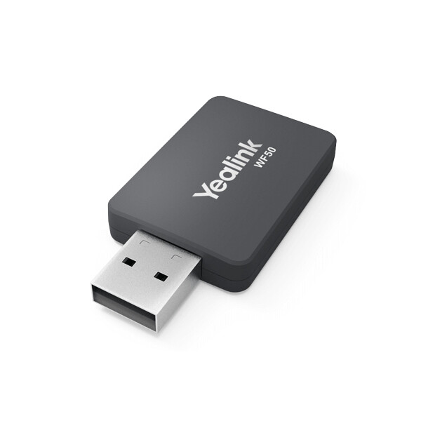 Yealink WF50 - Kabellos - USB - WLAN - Wi-Fi 5 (802.11ac) - 433 Mbit/s - Schwarz