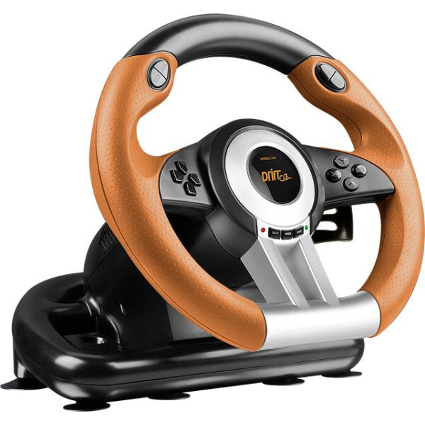 SPEEDLINK DRIFT O.Z. - Lenkrad + Pedale - PC - Analog / Digital - Kabelgebunden - USB - Schwarz - Grau - Orange