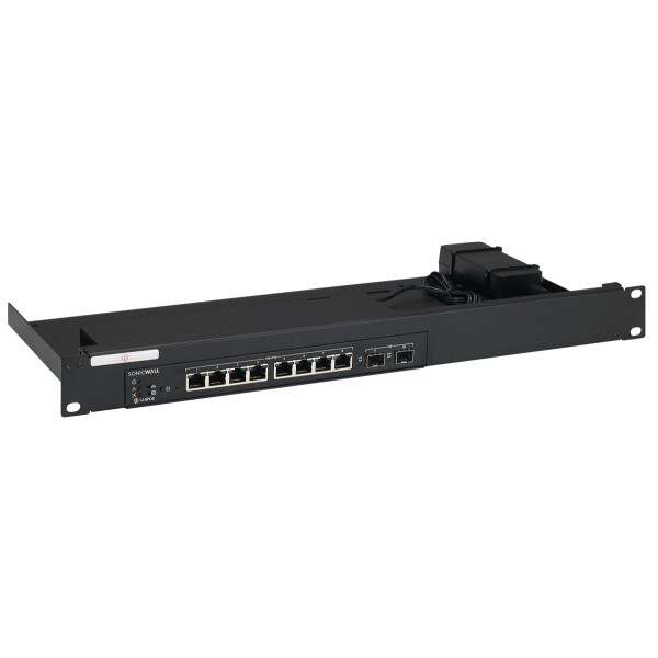 Rackmount.IT RM-SW-T8 - Montageset - Schwarz - 1U - SonicWall SWS12-8 - SWS12-8POE - 482 mm - 217 mm