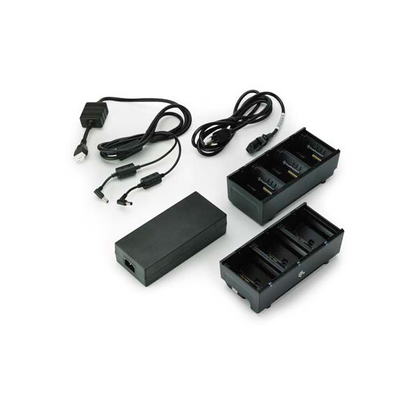 Zebra SAC-MPP-6BCHUK1-01 - AC - ZQ610 - ZQ620 - QLn220 - QLn320 - QLn420 - QLn220 HC - QLn320 HC - ZQ510 - ZQ520 - Schwarz - Indoor Batterieladegerät - Gleichstrom
