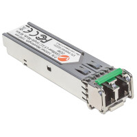 Intellinet Gigabit SFP Mini-GBIC Transceiver für LWL-Kabel - 1000Base-LX (LC) Singlemode-Port - 80 km - Faseroptik - 1000 Mbit/s - SFP - LC - 9/125 µm - 80000 m