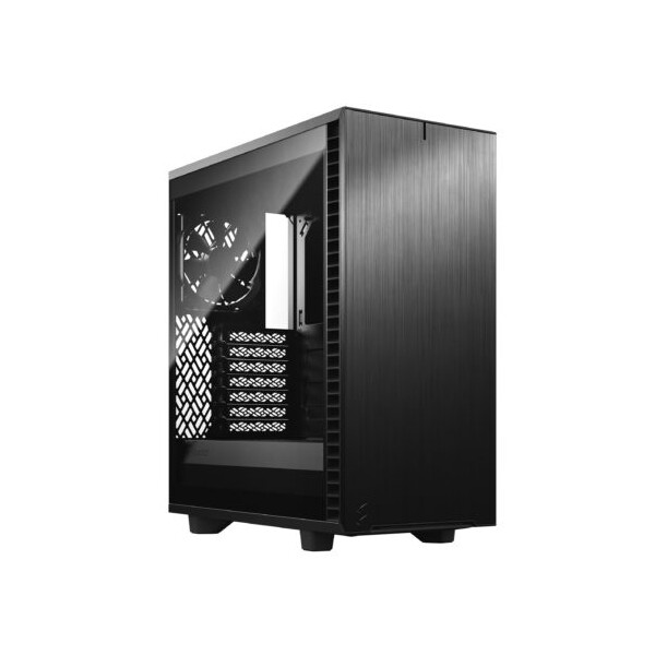 Fractal Design Define 7 Compact - Midi Tower - PC - Schwarz - ATX - micro ATX - Micro-ITX - Aluminium - Stahl - Gehärtetes Glas - Heimbüro
