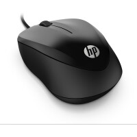 HP Kabelgebundene Maus 1000 - Beidh&auml;ndig - USB Typ-A...