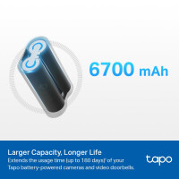 TP-LINK Battery Pack Tapo A100 3.6V 6700mAh 24.12Wh