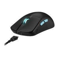 ASUS ROG Harpe Ace Aim Lab Edition - Beidhändig - Optisch - RF Wireless + Bluetooth + USB Type-A - 36000 DPI - Schwarz