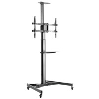 Techly ICA-TR46 - Multimedia-Wagen - Schwarz - Kunststoff...