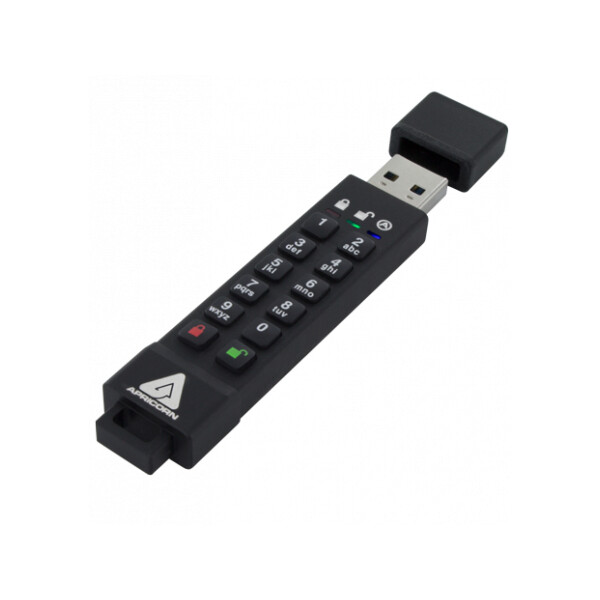 Apricorn 64GB Aegis Secure Key 3z - 64 GB - USB Typ-A - 3.2 Gen 1 (3.1 Gen 1) - 190 MB/s - Kappe - Schwarz