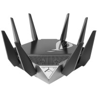 ASUS GT-AXE11000 - Wi-Fi 6 (802.11ax) - Tri-Band (2,4 GHz/5 GHz/6 GHz) - Eingebauter Ethernet-Anschluss - Schwarz - Tabletop-Router