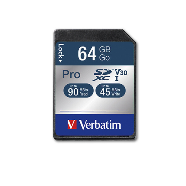Verbatim PRO - Flash-Speicherkarte - 64 GB