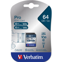 Verbatim PRO - Flash-Speicherkarte - 64 GB