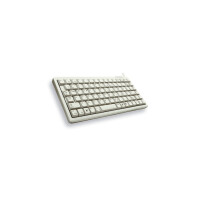 Cherry Slim Line Compact-Keyboard G84-4100 - Tastatur - Laser - 86 Tasten QWERTY - Grau