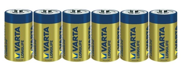 Varta Longlife Extra D - 6x - Einwegbatterie - D - Alkali - 1,5 V - 6 Stück(e) - Blau - Gelb