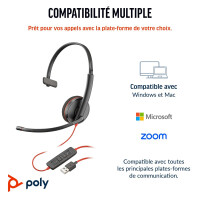 HP Poly BW 3210 USB-C HS+USB-C/A (Bulk) - Headset