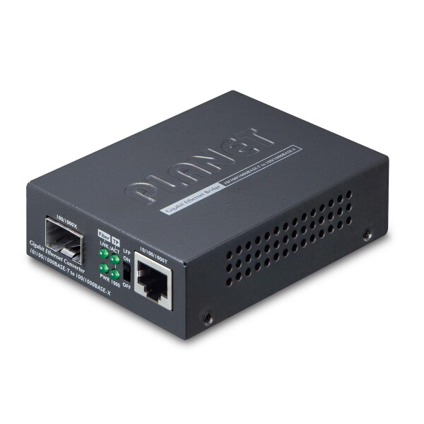 Planet Medienkonverter, SFP 10/100/1000Base-T zu SFP, Inkl. Netzteil Ohne SFP Modul, 1000